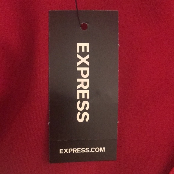 (Express) Zip Front Satin Grammercy Tee - Picture 5 of 5